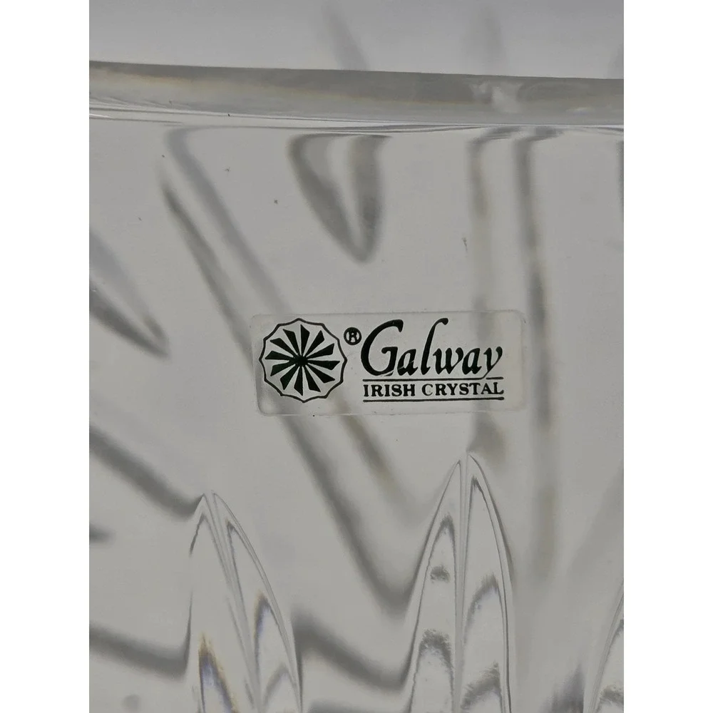 Galway Irish‎ Crystal Decanter and 3 Wine Glasses Set Clear Cut Glass Barware